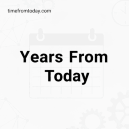 Years From Today Calculator (Live) – Exact Future Date Finder